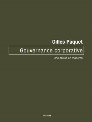 cover image of Gouvernance corporative